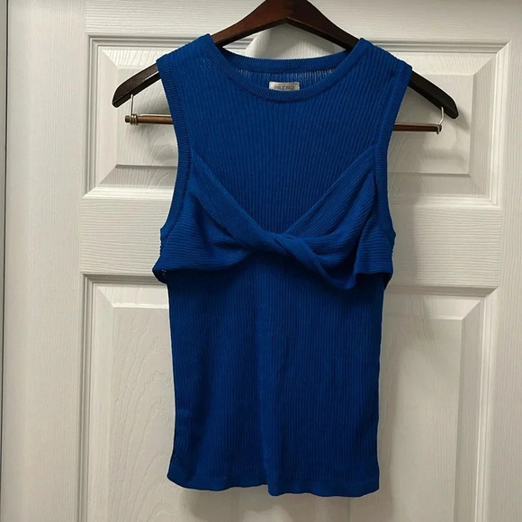 Pilcro Teal Twist Front Tank Top - Picture 2 of 5
